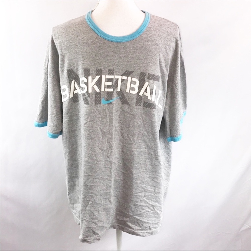 Mens Nike Basketball Graphic Tee Gray